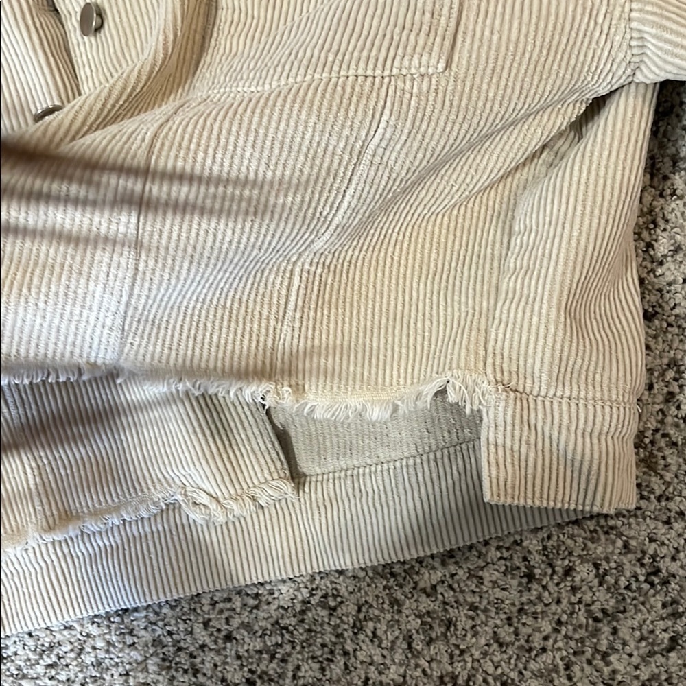 Pink Lily Corduroy Jacket cream women’s size xl - Picture 5 of 10